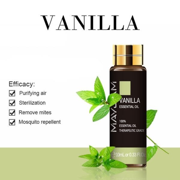 10ML Lavender Essential Oil Diffuser Pure Essential Oils Rose Eucalyptus Jasmine Vanilla Mint Sandalwood Tea Tree Aroma Oil - Image 2