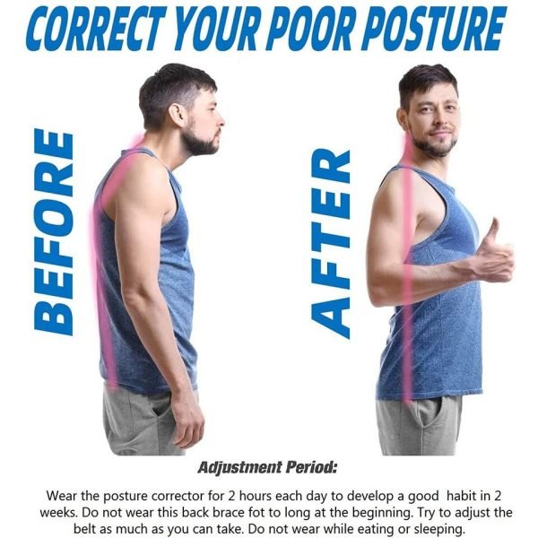 Getinfit One Posture Corrector Spine Back Shoulder Support Corrector Band Adjustable Brace Correction Humpback Back Pain Relief - Image 2