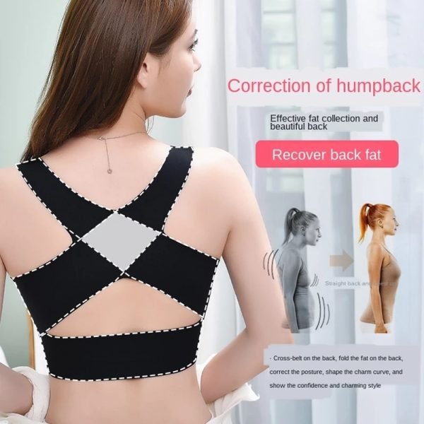 Posture Correction Seamless Bras Underwear For Women Push Up Brassiere Shockproof Sports Fitness Vest Lingerie Corset Back Bra - Image 7