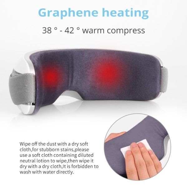 KLASVSA Smart Eye Massager Air Compression Heated Massage For Tired Eyes Dark Circles Remove Massage Relaxation - Image 5