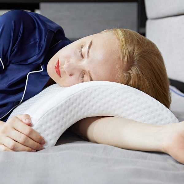 Curved Cervical Pillow for Couples Memory Foam Pillow Sleeping Neck Support Cusion Hollow Design Orthopedic Body Pillow Hand - Image 7