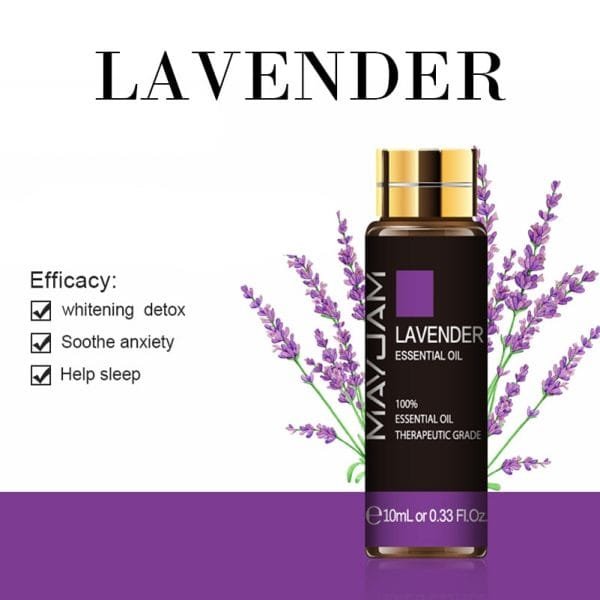 10ML Lavender Essential Oil Diffuser Pure Essential Oils Rose Eucalyptus Jasmine Vanilla Mint Sandalwood Tea Tree Aroma Oil - Image 31